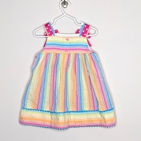 Rare Editions Fish Rainbow Dress 18m - Picture 2 of 5